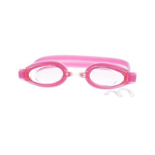 Okulary pływackie różowe szczelne UV silikonowa uszczelka nie parują klips boczny ABI