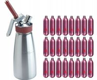 Syfon do bitej śmietany iSi Gourmet Whip 0.5L z 24 nabojami N2O