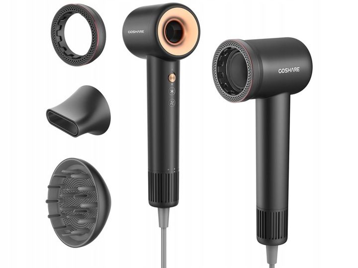 Suszarka do włosów COSHARE SuperFlow1 Pro Czarny zdjęcie 1