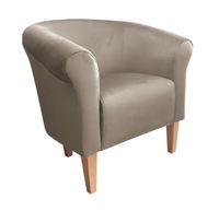 Fotel Milo nogi 20cm buk szary beż MG09