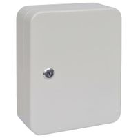 Skrzynka na klucze Z blokadą Biały 20 x 7.5 x 25 cm Stal