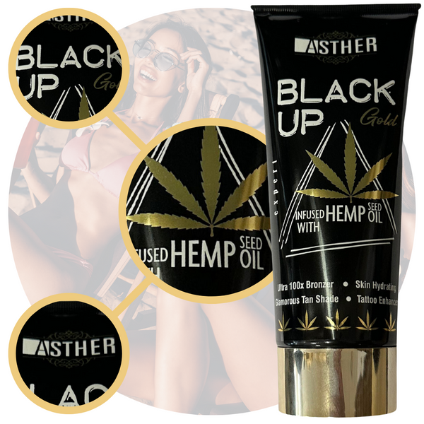 Asther Black Up Gold Hemp Oil Bronzer 200ml zdjęcie 4