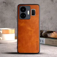 Etui AIORIA Vintage LEATHER do Realme GT3 / Realme GT Neo 5 pomarańczowy