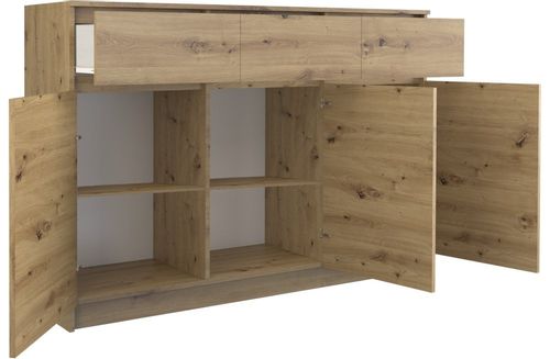 KOMODA 3 DRZWI 3 SZUFLADY ARTISAN KOMPLET na Arena.pl