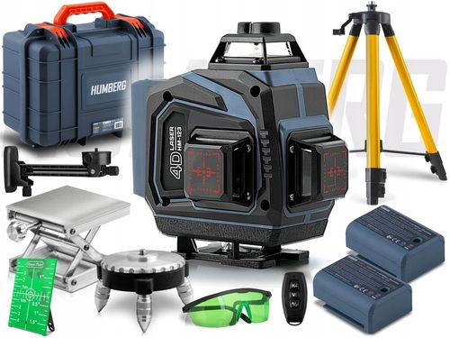 POZIOMICA LASEROWA LASER KRZYŻOWY + STATYW 4D SAMOPOZIOMUJĄCY 40m na Arena.pl