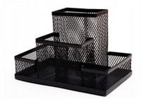 PRZYBORNIK BIURKOWY 4A CZARNY TRES