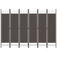 Parawan 6-panelowy, antracytowy, 240 x 180 cm
