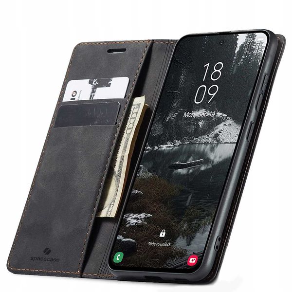 Spacecase Wallet Galaxy S25 Edge black zdjęcie 1