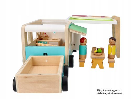 ADAMTOYS KAMPER DLA DZIECI POJAZD PODRÓŻNY AUTKO ZABAWKOWY POJAZD SURF VAN na Arena.pl