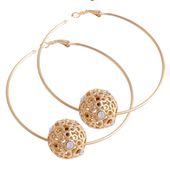 kolczyki koła 6 cm z kulką (p22/jes/195/1au)