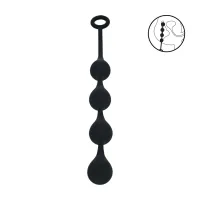 levelz waterdrop kulki silikonowe m 30mm czarny - anatomiczny kształt