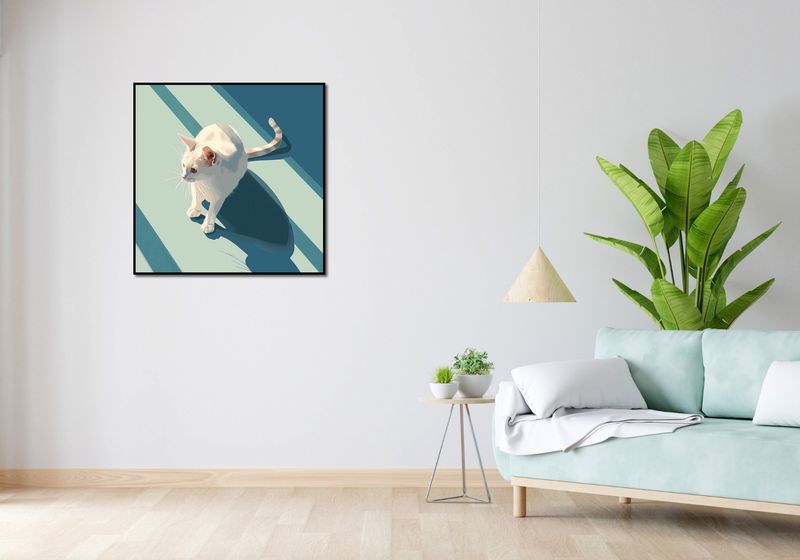 Plakat 80x80cm Kocia Persona zdjęcie 4