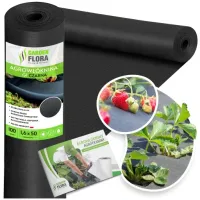 Agrowłóknina Agro GF antychwastowa 1,6x50m czarna na chwasty GRUBA 100g