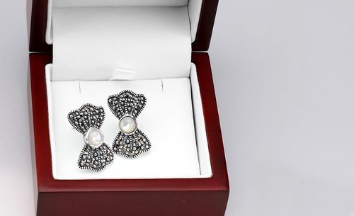 kolczyki srebro markazyty na Arena.pl