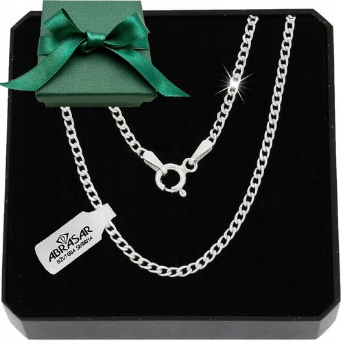 SREBRNY MĘSKI ŁAŃCUSZEK PANCERKA 55cm SREBRO 925 DLA NIEGO na Arena.pl