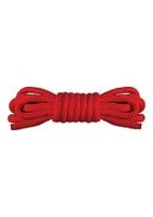 Miękka Lina Do Krępowania - Ouch! Japanese Mini Rope Red 1,5 M
