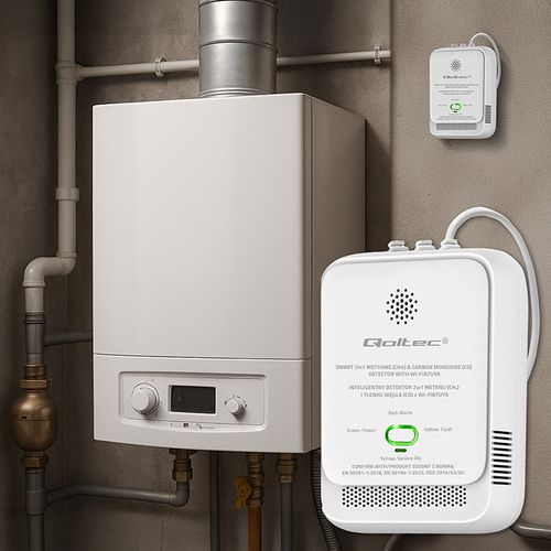 Czujnik CO/CH4 WiFi Tuya Qoltec 2w1 na Arena.pl