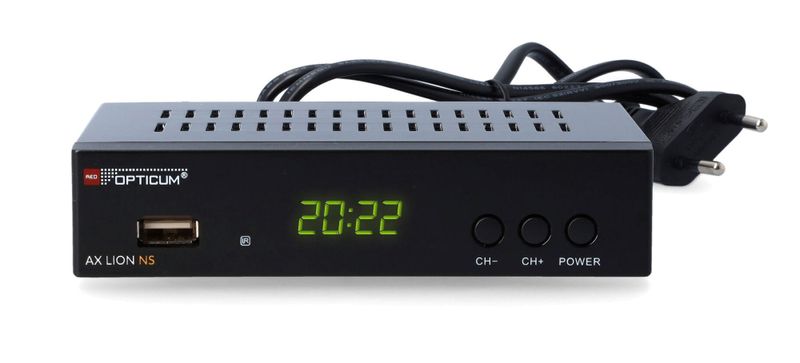 Dekoder Tuner TV DVBT2/H265 Opticum AX LION NS zdjęcie 2