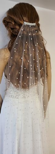 Welon ślubny Wieczor Panieński perelki krótki na Arena.pl