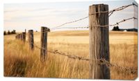 Obraz 100x60cm Płot na Polu