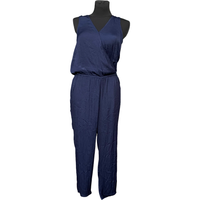 Kombinezon Damski Bez Rękawów Lekki Wygodny Granatowy Rozmiar 36