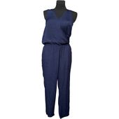 Kombinezon Damski Bez Rękawów Lekki Wygodny Granatowy Rozmiar 36