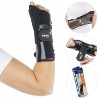ORTEZA NADGARSTKA STABILIZATOR DŁONI RĘKI Z UJĘCIEM KCIUKA SZYNA STABILNA