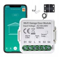 STEROWNIK DO BRAMY GARAŻOWEJ WJAZDOWEJ PRZEKAŹNIK WIFI TUYA APP + CZUJNIKI