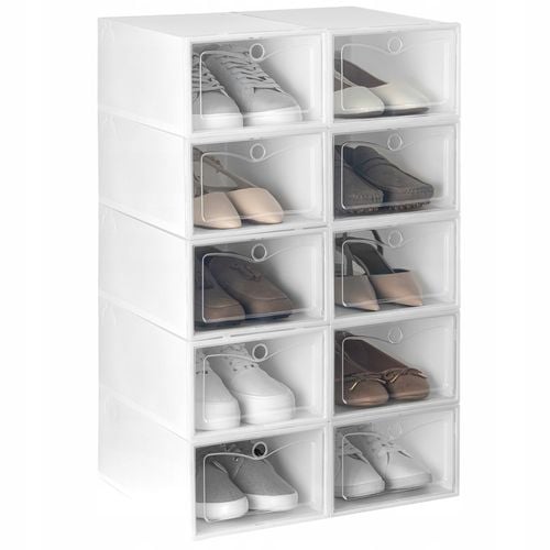 10x Modułowe Pudełka na buty Organizer szafka Pojemnik Składane do na Arena.pl