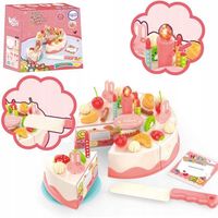 TORT URODZINOWY DLA DZIECI NA RZEPY DO KROJENIA Świeczki Owoce 40el PREZENT