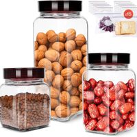 Słoik Pojemnik Szklany do Przechowywania 3szt