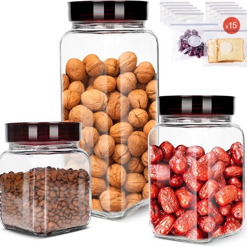 Słoik Pojemnik Szklany do Przechowywania 3szt na Arena.pl