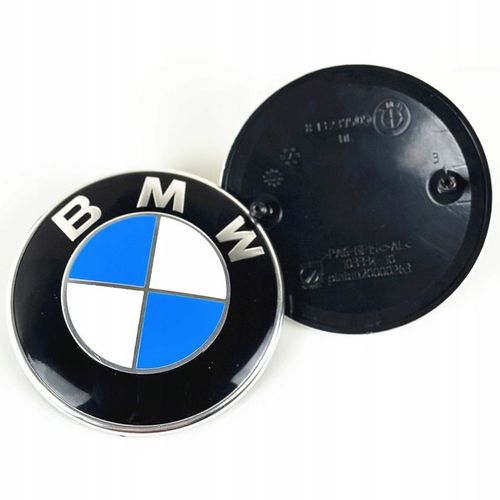 EMBLEMAT ZNACZEK LOGO BMW NA MASKĘ TYŁ PRZÓD 82MM E30E34E38E39E46E60E61X3X5 na Arena.pl