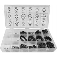 Pierścienie osadcze Segera zewnętrzne zestaw 300 szt. w pudełku Silver