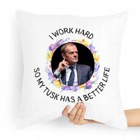 Poduszka Prezent Politycy Donald Tusk Platforma Po Z Nadrukiem Ze Zdjęciem