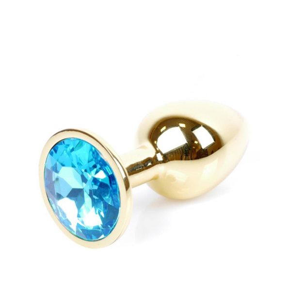 Plug-Jewellery Gold Plug- Light Blue zdjęcie 8