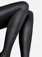 Włoskie Grube Błyszczące Rajstopy Satynowy Połysk Lores 100 den 5 XL Czarne