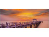 100X40CM DREWNIANY MOST OBRAZ DREWNO