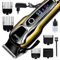 PROFESJONALNA MASZYNKA DO STRZYŻENIA WŁOSÓW BRODY KEMEI - BEZPRZEWODOWA