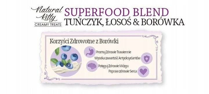 Natural Kitty Premium Tuńczyk, łosoś & borówka x 3 zdjęcie 2
