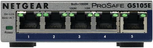 Switch Netgear 5p GS105E (5x100/1000Mbit) na Arena.pl