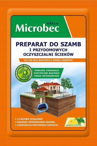 MICROBEC ULTRA preparat do szamb w saszetkach, zapach cytryny 25g x 18 na Arena.pl