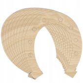 10x Podkowa sklejka dekor decoupage 16,5x14,5cm