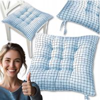 PODUSZKA NA KRZESŁO OGRODOWE FOTEL 40x40 cm PIKOWANA WIĄZANA OGRODOWA KOL