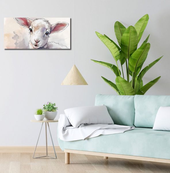 Obraz 70x30cm Mała Owieczka zdjęcie 2