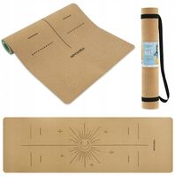 SPOKEY Korkowa Mata Do Ćwiczeń Fitness Jogi Treningu 180 x 60 x 0,4 cm