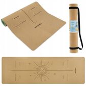 SPOKEY Korkowa Mata Do Ćwiczeń Fitness Jogi Treningu 180 x 60 x 0,4 cm