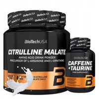 BIOTECH CITRULLINE MALATE 300g + BIOTECH Caffeine + Taurine 60 kaps