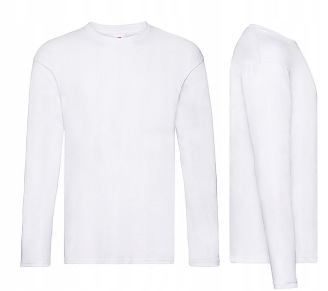 FRUIT OF THE LOOM KOSZULKA Z DŁUGIM RĘKAWEM Whit S zdjęcie 3