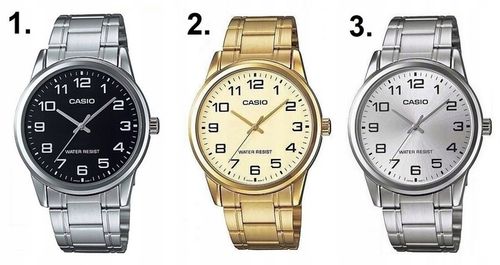 ZEGAREK MĘSKI CASIO HERMAN +BOX +GRAWER stalowy cyfry bransoleta srebrny na Arena.pl